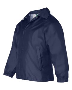 Augusta Sportswear 3101 Youth Coach’s Jacket – Navy (side)