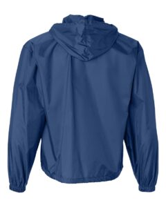 Augusta Sportswear 3130 Unisex Packable Half-Zip Hooded Pullover Jacket – Royal (back)