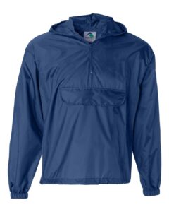 Augusta Sportswear 3130 Unisex Packable Half-Zip Hooded Pullover Jacket – Royal
