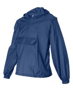 Augusta Sportswear 3130 Unisex Packable Half-Zip Hooded Pullover Jacket – Royal (side)
