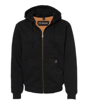 DRI DUCK 7033 Men’s Crossfire Heavyweight Power Fleece Hooded Jacket with Thermal Lining – Black