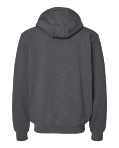 DRI DUCK 7033 Men’s Crossfire Heavyweight Power Fleece Hooded Jacket with Thermal Lining – Dark Oxford (back)