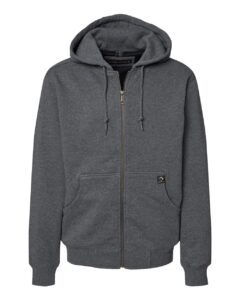 DRI DUCK 7033 Men’s Crossfire Heavyweight Power Fleece Hooded Jacket with Thermal Lining – Dark Oxford