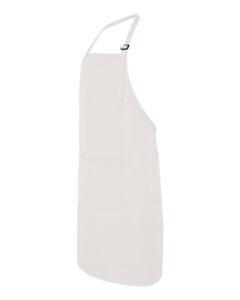 Chef Designs TT30 Premium Bib Apron – White (side)