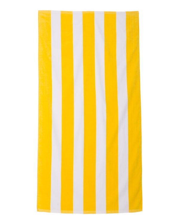 Carmel Towel Company Cabana Stripe Velour Beach Towel
