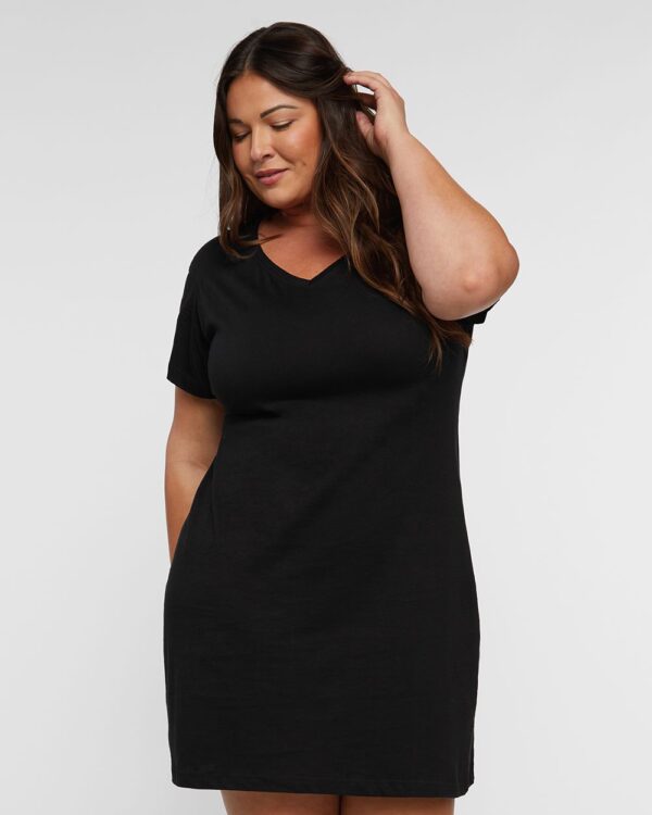 LAT Women’s Fine Jersey V-Neck Coverup