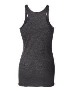 BELLA + CANVAS 8430 Women’s Triblend Racerback Tank – Charcoal Black Triblend (back)