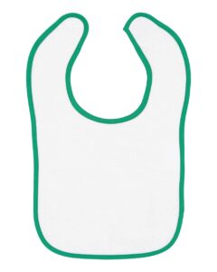 Rabbit Skins 1003 Infant Contrast Trim Terry Bib – Kelly