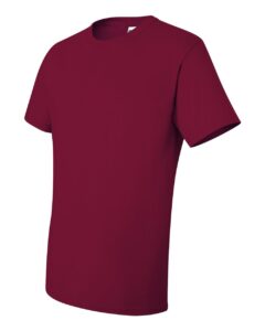 JERZEES 29MR Unisex Dri-Power® 50/50 T-Shirt – Cardinal (side)