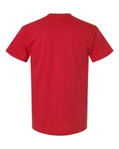 Gildan 2300 Unisex Ultra Cotton® Pocket T-Shirt – Red (back)