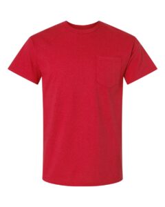 Gildan 2300 Unisex Ultra Cotton® Pocket T-Shirt – Red