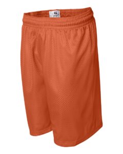 Badger 7207 Men’s Pro Mesh 7″ Shorts – Burnt Orange (side)
