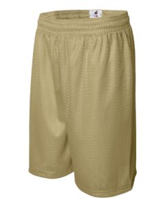 Badger 7209 Men’s Pro Mesh 9″ Shorts – Vegas Gold (side)