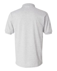 Hanes 054X Unisex EcoSmart® Jersey Polo – Ash (back)