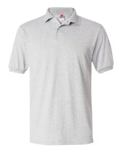 Hanes 054X Unisex EcoSmart® Jersey Polo – Ash