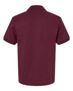 Gildan 8800 Unisex DryBlend® Polo – Maroon (back)