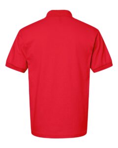 Gildan 8800 Unisex DryBlend® Polo – Red (back)