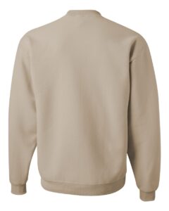 JERZEES 562MR Unisex NuBlend® Crewneck Sweatshirt – Sandstone (back)