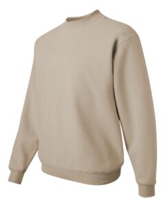 JERZEES 562MR Unisex NuBlend® Crewneck Sweatshirt – Sandstone (side)