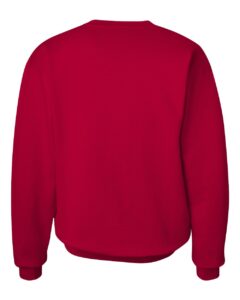 Hanes F260 Unisex Ultimate Cotton® Crewneck Sweatshirt – Deep Red (back)