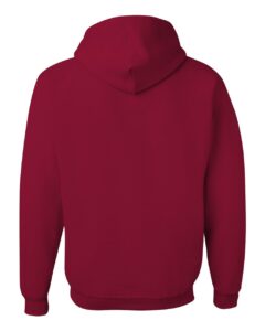 JERZEES 996MR Unisex NuBlend® Hooded Sweatshirt – Cardinal (back)