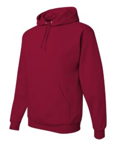 JERZEES 996MR Unisex NuBlend® Hooded Sweatshirt – Cardinal (side)