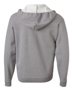 JERZEES 993MR Unisex NuBlend® Full-Zip Hooded Sweatshirt – Oxford (back)