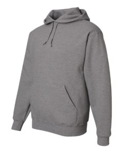 JERZEES 4997MR Unisex Super Sweats NuBlend® Hooded Sweatshirt – Oxford (side)