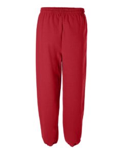 Gildan 18200 Unisex Heavy Blend™ Sweatpants – Red (back)