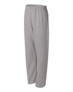 JERZEES 974MPR Unisex NuBlend® Open-Bottom Sweatpants with Pockets – Oxford (side)