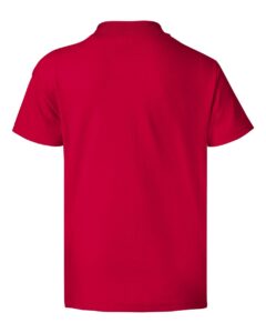 Hanes 5370 Youth EcoSmart® T-Shirt – Deep Red (back)
