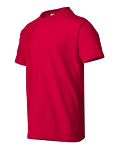 Hanes 5370 Youth EcoSmart® T-Shirt – Deep Red (side)