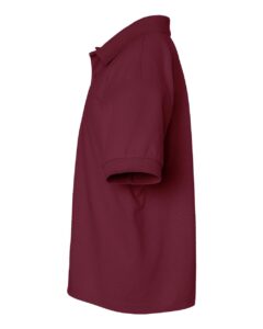 Gildan 8800B Youth DryBlend® Jersey Polo – Maroon (side)