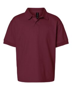 Gildan 8800B Youth DryBlend® Jersey Polo – Maroon