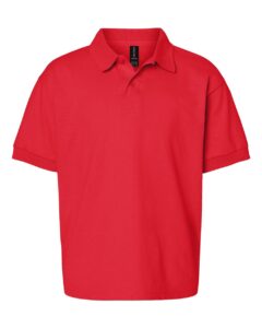 Gildan 8800B Youth DryBlend® Jersey Polo – Red