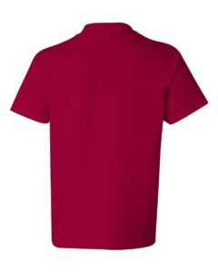 Hanes 5450 Youth Authentic T-Shirt – Deep Red (back)