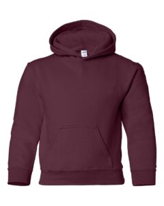 Gildan 18500B Youth Heavy Blend™ Hooded Sweatshirt – Maroon