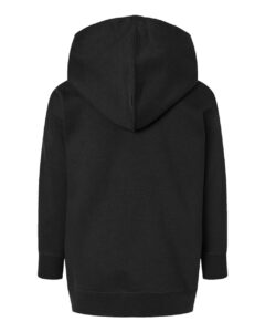 Rabbit Skins 3326 Toddler Pullover Fleece Hoodie – Black (back)
