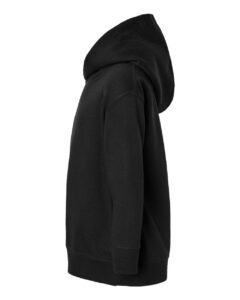 Rabbit Skins 3326 Toddler Pullover Fleece Hoodie – Black (side)