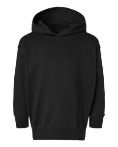 Rabbit Skins 3326 Toddler Pullover Fleece Hoodie – Black