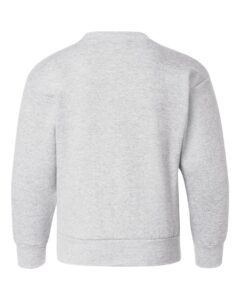 Hanes P360 Youth EcoSmart® Crewneck Sweatshirt – Ash (back)