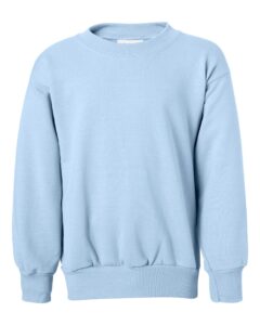 Hanes P360 Youth EcoSmart® Crewneck Sweatshirt – Light Blue