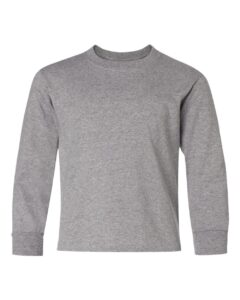 JERZEES 29BLR Youth Dri-Power® Long Sleeve 50/50 T-Shirt – Oxford