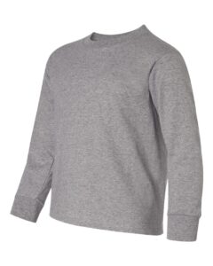 JERZEES 29BLR Youth Dri-Power® Long Sleeve 50/50 T-Shirt – Oxford (side)