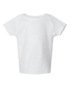 Rabbit Skins 3400 Infant Baby Rib Tee – White
