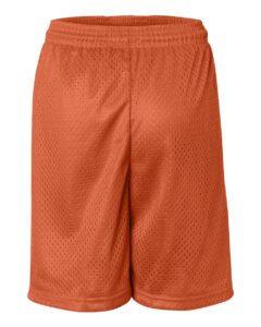 Badger 2207 Youth Pro Mesh 6″ Shorts – Burnt Orange (back)