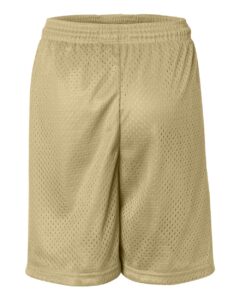 Badger 2207 Youth Pro Mesh 6″ Shorts – Vegas Gold (back)