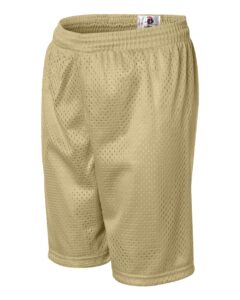 Badger 2207 Youth Pro Mesh 6″ Shorts – Vegas Gold (side)