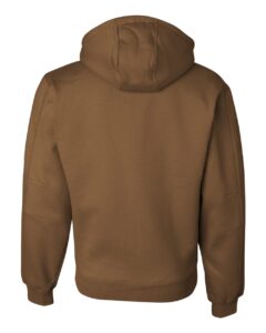 DRI DUCK 7033T Men’s Tall Crossfire Heavyweight Power Fleece Hooded Jacket with Thermal Lining – Saddle (back)