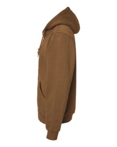 DRI DUCK 7033T Men’s Tall Crossfire Heavyweight Power Fleece Hooded Jacket with Thermal Lining – Saddle (side)